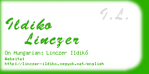 ildiko linczer business card